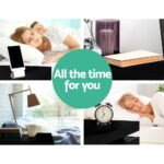 Artiss Bedside Table LED 3 Drawers - COLEY Black - Image 7