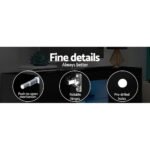 Artiss Entertainment Unit TV Cabinet LED 160cm Black Bobi - Image 8