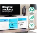 Artiss Entertainment Unit TV Cabinet LED 180cm White Bobi - Image 6
