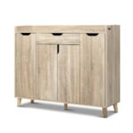 Artiss Shoe Rack Cabinet 26 Pairs Adjustable Pine Cissy - Image 3