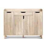 Artiss Shoe Rack Cabinet 26 Pairs Adjustable Pine Cissy - Image 5