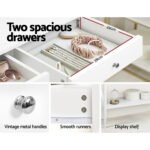 Artiss Console Table 2 Drawers 100CM White Chole - Image 8