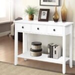 Artiss Console Table 3 Drawers 100CM White Chole
