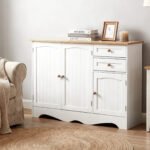Artiss Buffet Sideboard 3 Doors - BERNE White - Image 8