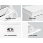 Artiss Shoe Rack Cabinet 18 Pairs 3-tier White Sena - Image 7