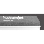 Artiss Shoe Rack Cabinet Bench 8 Pairs White - Image 4