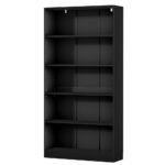 Artiss Bookshelf 5 Tiers ANTON Black - Image 3