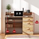 Artiss Computer Desk Office Study Desks Table Shelf Drawer - Image 5