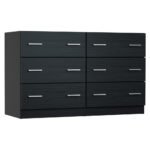 Artiss 6 Chest of Drawers - VEDA Black - Image 3
