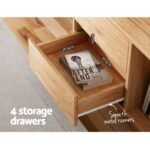 Artiss Entertainment Unit Stand TV Cabinet Storage Drawer Shelf 180cm Wooden - Image 7
