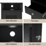 Artiss Computer Desk Home Office Study Desks L-shaped Corner Table with Storage - Image 6