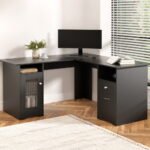 Artiss Computer Desk Home Office Study Desks L-shaped Corner Table with Storage - Image 7