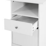 Artiss Computer Desk Shelf Cabinet L-Shape White 150CM - Image 4