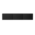 Artiss Floating Entertainment Unit TV Cabinet High Glossy Black 3 Cabinets 200CM - Image 5