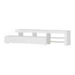 Artiss Entertainment Unit TV Cabinet LED 215cm White Caya - Image 3