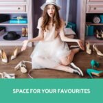 Artiss Shoe Rack Cabinet 21 Pairs Adjustable Shelves White Clair - Image 5