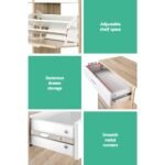 Artiss Shoe Rack Cabinet 36 Pairs Adjustable Shelves Pine Sara - Image 8