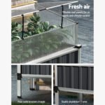 Green Fingers Garden Bed 80x49x74cm Greenhouse Planter Box Raised Galvanised Herb - Image 5