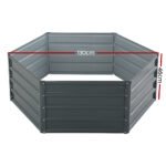 Green Fingers 2x Garden Bed 130x130x46cm Planter Box Raised Container Galvanised - Image 2