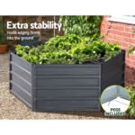 Green Fingers 2x Garden Bed 130x130x46cm Planter Box Raised Container Galvanised - Image 4