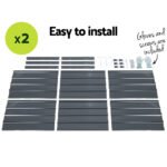 Green Fingers 2x Garden Bed 130x130x46cm Planter Box Raised Container Galvanised - Image 5