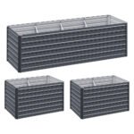 Green Fingers Garden Bed 320x80x77cm Planter Box Raised Container Galvanised Herb - Image 8