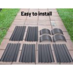 Green Fingers Garden Bed 240X80X42cm Oval Planter Box Raised Container Galvanised - Image 6