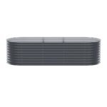 Green Fingers Garden Bed 240X80X56cm Oval Planter Box - Image 8