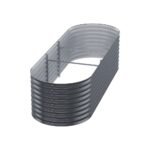 Green Fingers Garden Bed 240X80X56cm Oval Planter Box - Image 3
