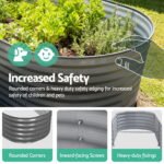 Green Fingers Garden Bed 240X80X56cm Oval Planter Box - Image 6