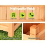 2x Green Fingers Raised Garden Bed 90x30x33cm Wooden Planter Box Raised Container Growing - Image 5