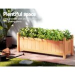 2x Green Fingers Raised Garden Bed 90x30x33cm Wooden Planter Box Raised Container Growing - Image 6