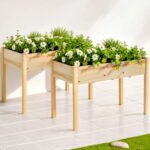 Green Fingers Raised Garden Bed 2x Elevated 120x60x80cm Wooden Planter Box Container - Image 7