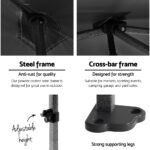 Instahut Gazebo Pop Up Marquee 3x3m Folding Tent Wedding Gazebos 500D Black - Image 4