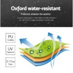 Instahut Gazebo Pop Up Marquee 3x3m Folding Tent Wedding Gazebos 500D Black - Image 5