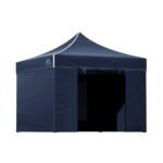 Instahut Gazebo Pop Up Marquee 3x3 Folding Tent Gazebos Camping 500D Oxford Navy - Image 8