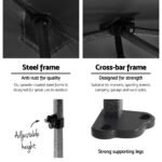 Instahut Gazebo Pop Up Marquee 3x4.5 Folding Tent Wedding Gazebos 500D Black - Image 4