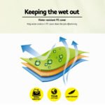 Instahut Gazebo Marquee 4x3m Outdoor Event Wedding Tent Camping Party Shade Iron Art Canopy Beige - Image 6