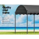 Instahut Gazebo Marquee 4x3m Outdoor Event Wedding Tent Camping Party Shade Iron Art Canopy Grey - Image 5