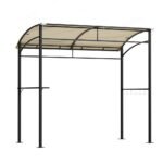 Instahut Gazebo Outdoor BBQ Grill Patio Garden Marquee Shade Shelter Shelf Hooks Beige - Image 7