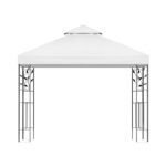 Instahut Gazebo 3x3m Marquee Outdoor Wedding Party Event Tent Home Iron Art Shade White - Image 3