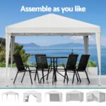Instahut Gazebo 3x3 Pop Up Marquee Folding Tent Wedding Gazebos Camping Outdoor Canopy White - Image 5