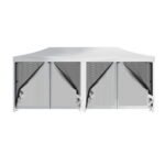 Instahut Gazebo Pop Up Marquee 3x6m Wedding Party Outdoor Camping Tent Canopy Shade Mesh Wall White - Image 3