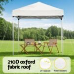 Instahut Gazebo 2x2m Outdoor Patio Garden Marquee Shade White - Image 4