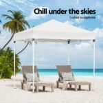 Instahut Gazebo 2x2m Outdoor Patio Garden Marquee Shade White - Image 5