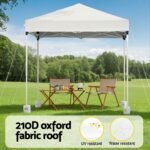 Instahut Gazebo 2x2m Outdoor Patio Garden Marquee Shade w/ Base Pods White - Image 4