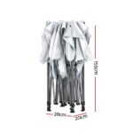 Instahut Gazebo Pop Up 3x4.5m w/Base Podx4 Marquee Folding Outdoor Wedding Camping Tent Shade Canopy White - Image 3