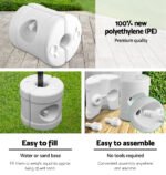 Instahut Gazebo Pop Up Marquee 3x6 Folding Outdoor 500D Tent Base Pod Black - Image 6