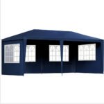 Instahut Gazebo 3x6m Marquee Wedding Party Tent Outdoor Camping Side Wall Canopy 6 Panel Blue - Image 7