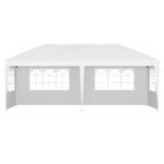 Instahut Gazebo Pop Up Marquee 3x6m Wedding Party Outdoor Camping Tent Canopy Side Wall White - Image 3